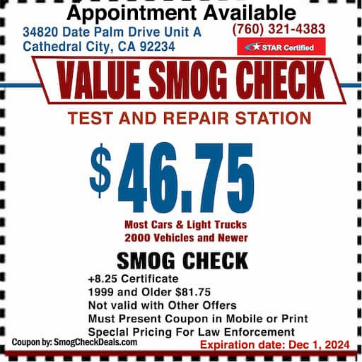 Smog Check Coupon